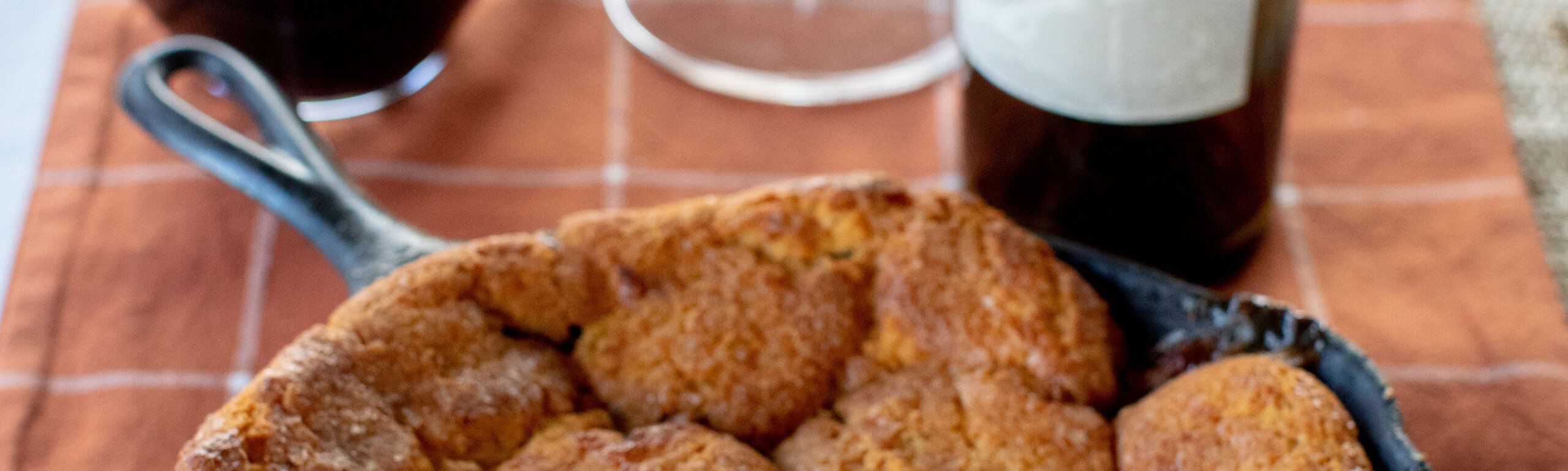 Spiced Apple Cobbler with Rosemary Ice Cream