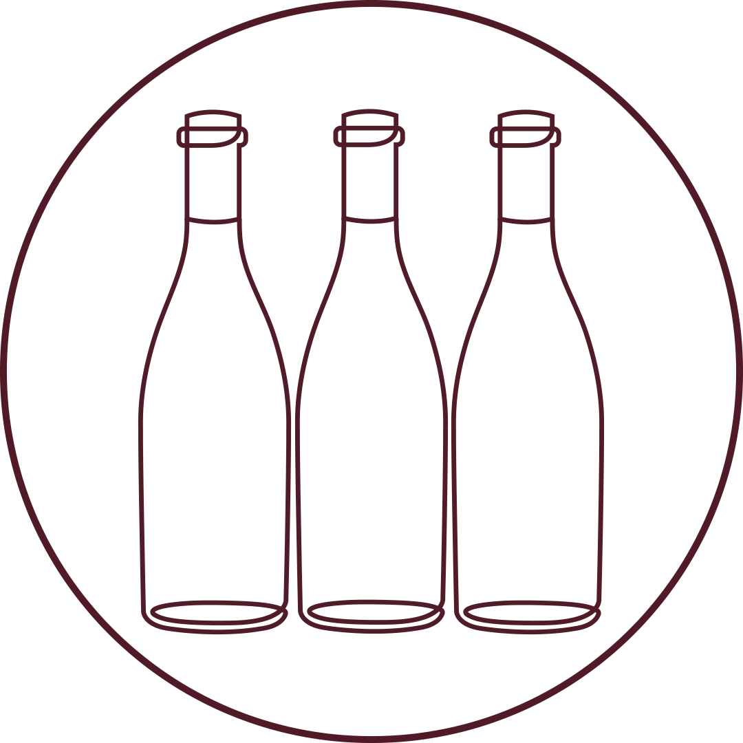 Three bottles of Pinot Noir for shopping