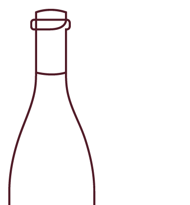 Outline of wine bottle