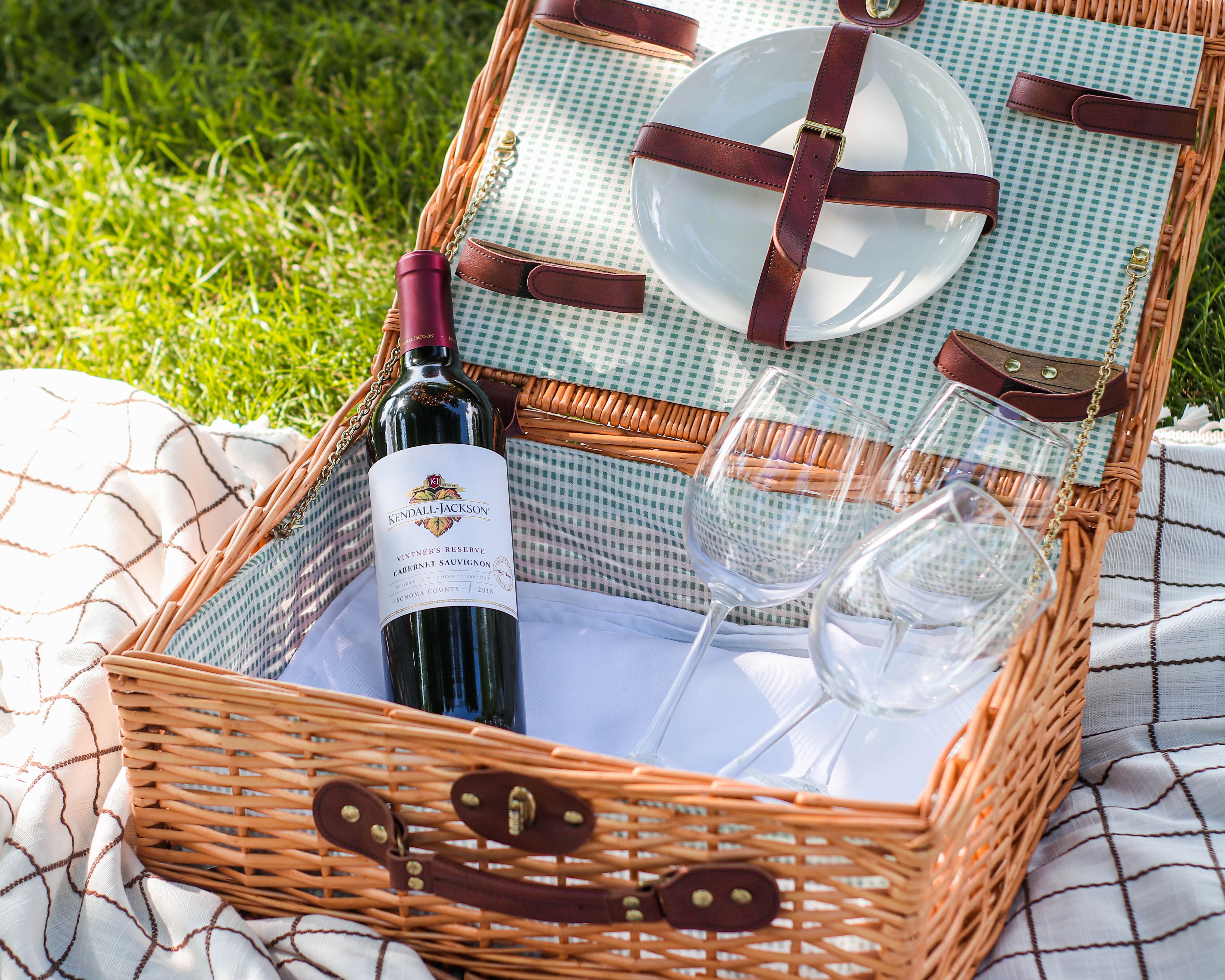 Red wine and picnic Red wine and picnic